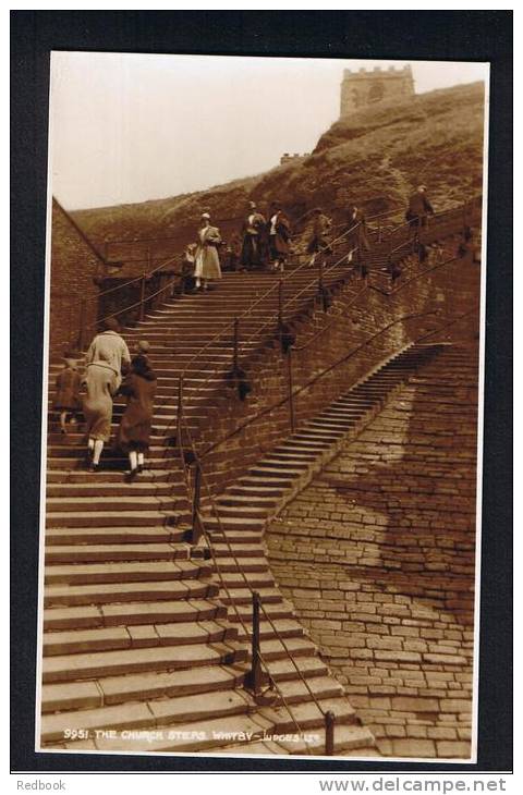 RB 864 - Judges Real Photo Postcard - The Church Steps Whitby Yorkshire - Whitby