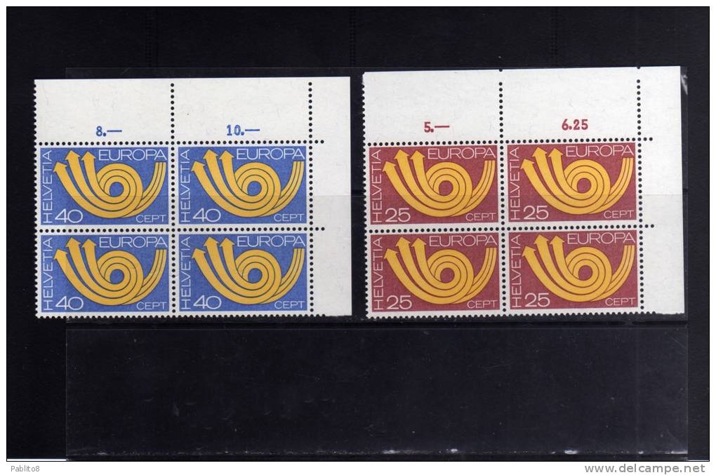 SWITZERLAND - SUISSE - SCHWEIZ - SVIZZERA 1973 EUROPA MNH - Ongebruikt