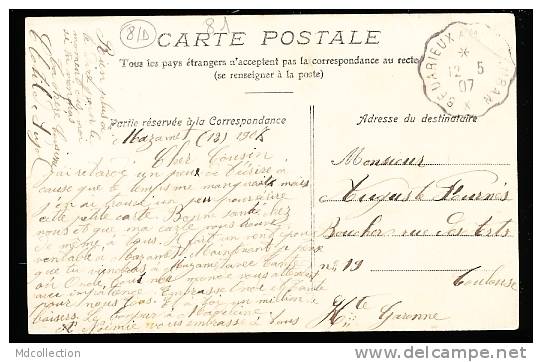 81 MAZAMET /         Ecole Pratique - Commerce & Industrie        / BELLE CARTE TOILEE COULEUR - Mazamet