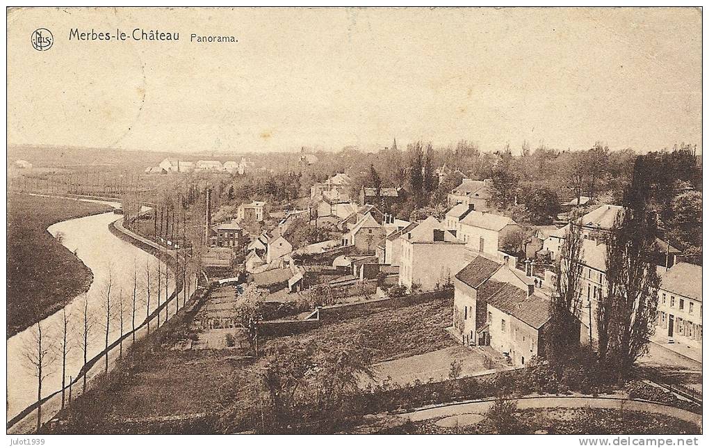 MERBES - LE - CHATEAU ..-- Panorama .1929 Vers ARLON ( Famille Hulin ) . Voir Verso . - Merbes-le-Château