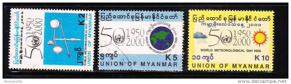 Myanmar Burma 2000 World Meteorological Day MNH - Myanmar (Burma 1948-...)