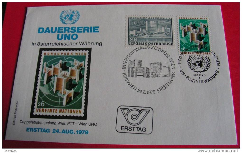 UNO WIEN  1979 DAUERSERIE - Lettres & Documents