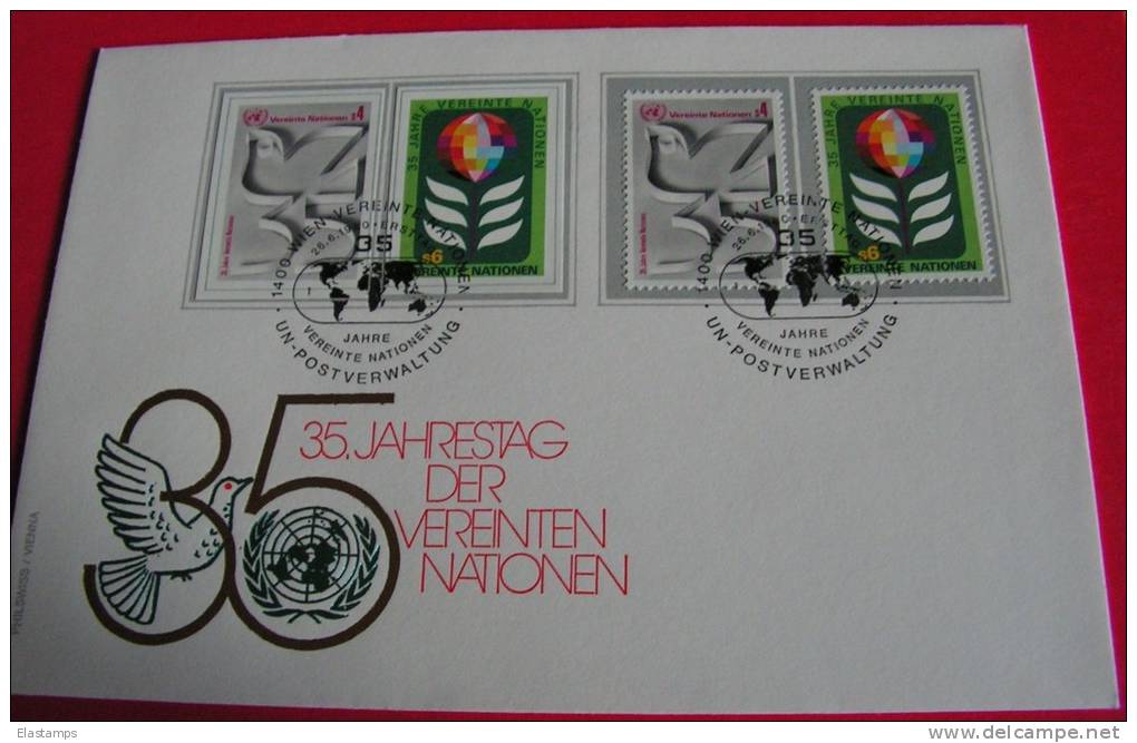 UNO WIEN  1980 - Covers & Documents