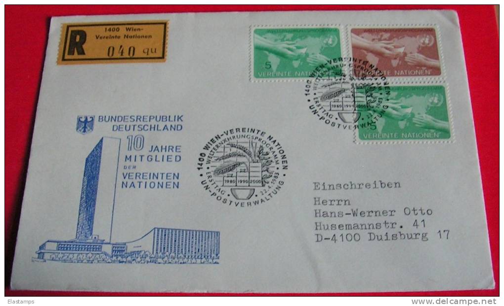 == UNO WIEN 1983 R- Brief - Lettres & Documents