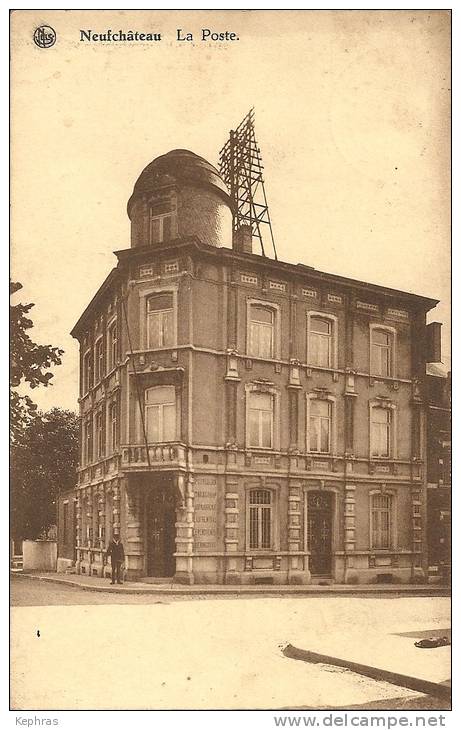 NEUFCHATEAU : La Poste - Librairie - Imprimerie - Papeterie Petit, Neuchateau - Cachet De La Poste 1933 - Neufchâteau