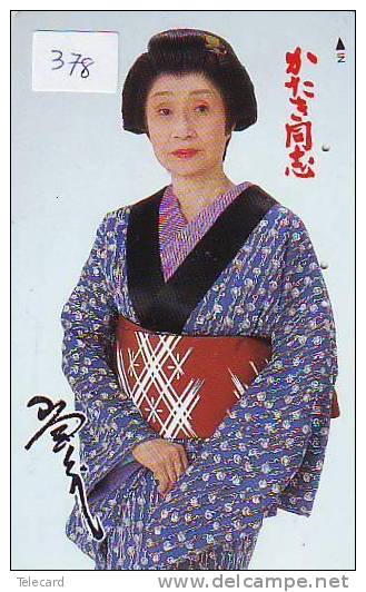 GEISHA * Télécarte Ancienne Japon * GEISHA (378) KIMONO * Femme Costume Tradition * JAPAN PHONECARD * TELEFONKARTE - Kultur