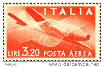 ITALIA REPUBBLICA 1945  DEMOCRATICA AEREA SERIE COMPLETA TIMBRATO - USED - OBLITERE´ - Correo Aéreo