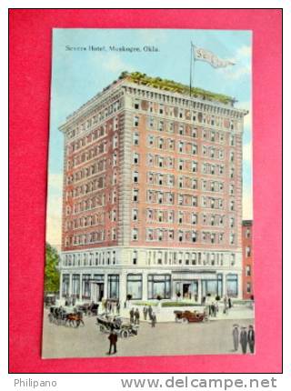 Oklahoma > Muskogee   Severs Hotel   Ca 1910 --    -- Ref 550 - Muskogee