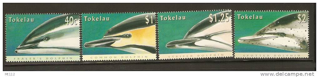 TOKELAU ~ 1996 Dolphins  4V - Dolphins