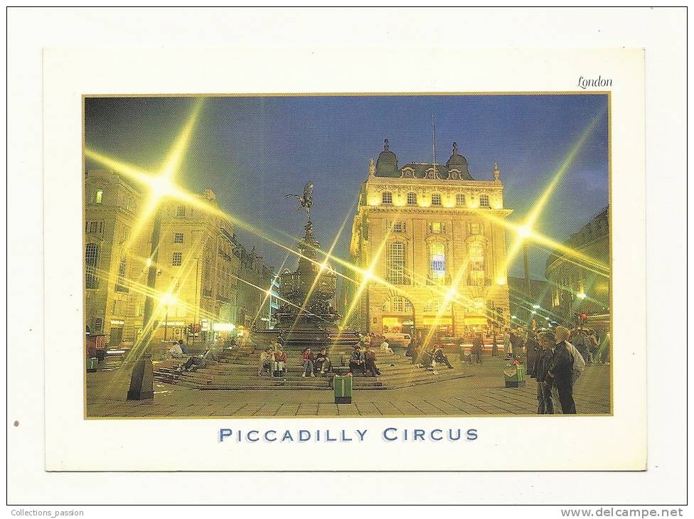 Cp, Angleterre, Londres, Piccadilly Circus,  Voyagée 1999 (Non Oblitérée) - Piccadilly Circus