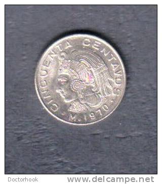 MEXICO    50 CENTS  1970 (KM # 452) - Messico