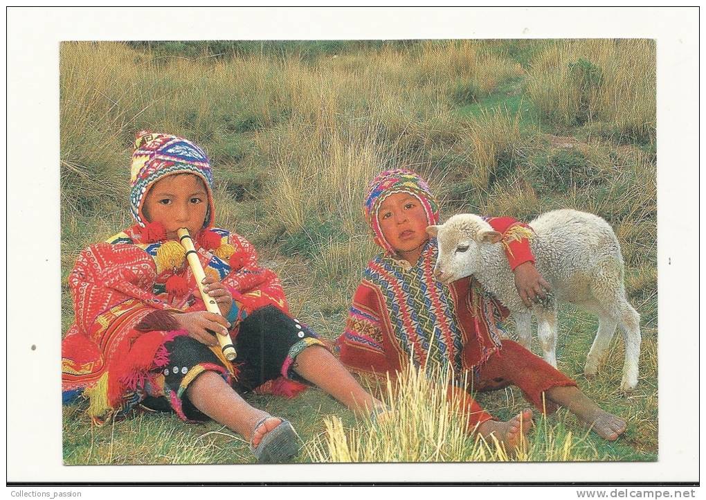 Cp, Pérou, Cusco, Les Enfants Des Andes - Pérou