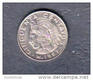 MEXICO    50 CENTS  1967 (KM # 451) - Messico