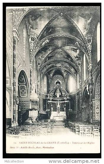 82 SAINT NICOLAS DE LA GRAVE / Intérieur De L'Eglise / - Saint Nicolas De La Grave