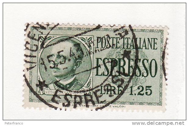 1932 Italia - Vittorio Emanuele III - Eilsendung (Eilpost)