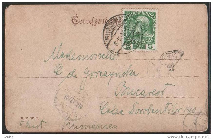 Austria - Wien - Vienna - Flottenverein Stamp - Blumen Kaufen - Verkauferin - Vienna Center