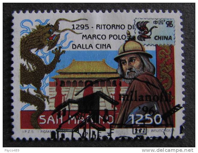 SAN MARINO-1996- "Cina 96" £. 1250 US° (descrizione) - Gebruikt