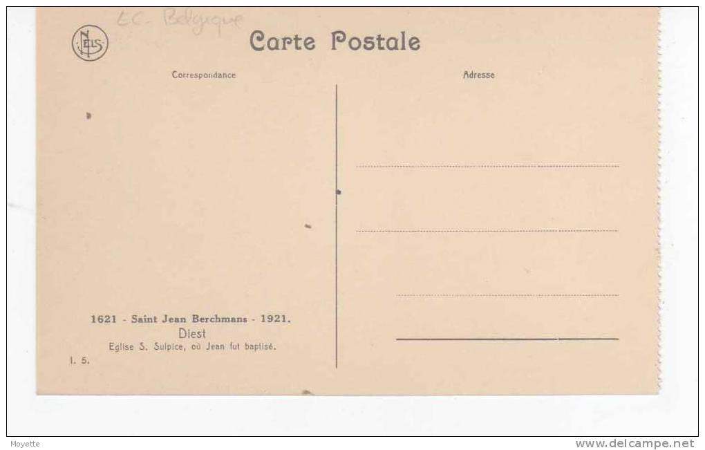 CPA-BELGIQUE-DIEST-SAINT JEAN BERCHMANS-EGLISE St-SULPICE OU JEAN FUT BAPTISE - Diest