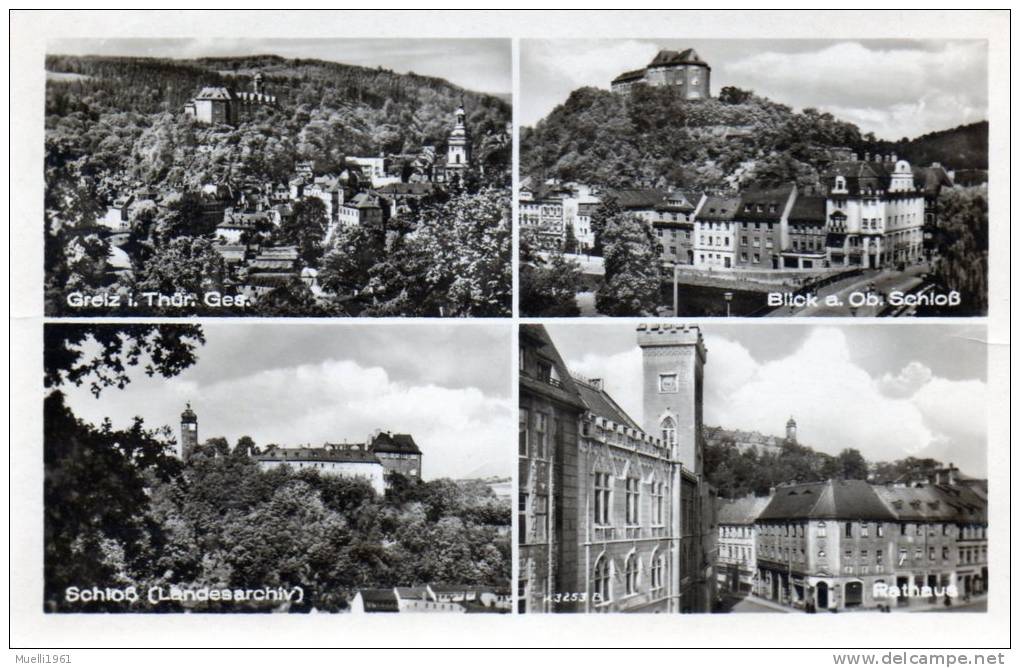 AK Greiz In Thüringen, Gelaufen 1957 - Greiz