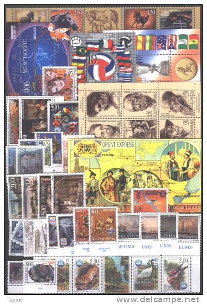 1998 - YUGOSLAVIA - COMPLETE YEAR -  44 V + 3Bl + Carnet  + 5 Tax - **MNH - Annate Complete