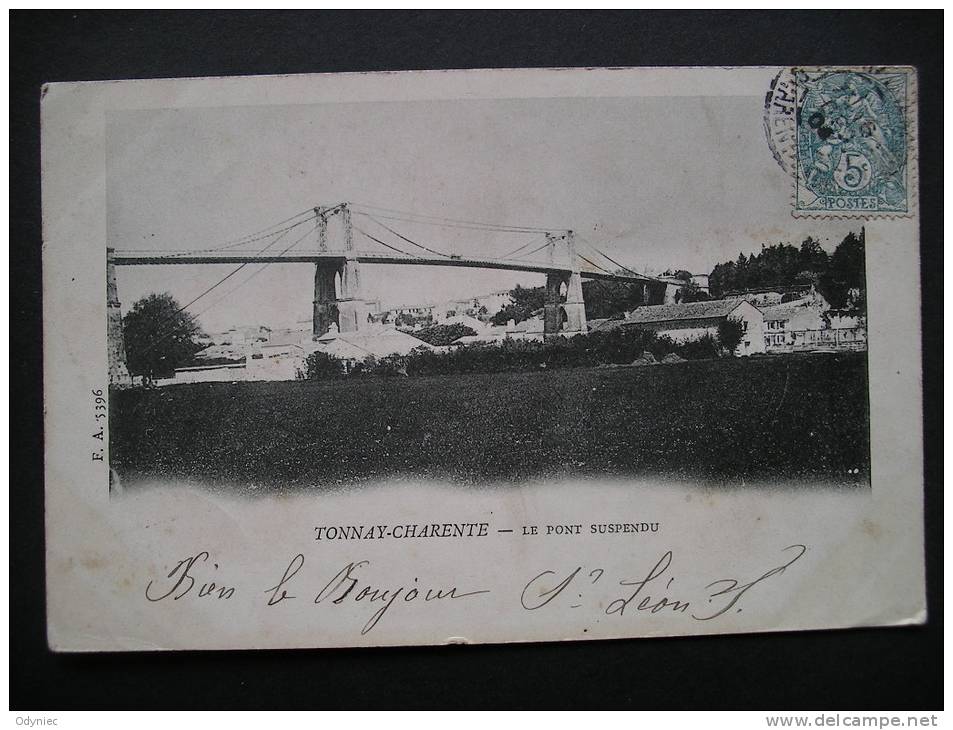 Tonnay-Charente-Le Pont Suspendu 1904 - Poitou-Charentes