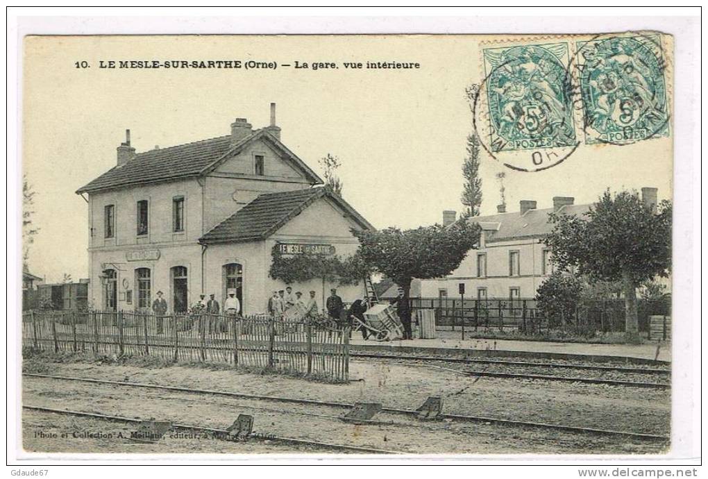 LE MESLE SUR SARTHE (61) - LA GARE - Le Mêle-sur-Sarthe