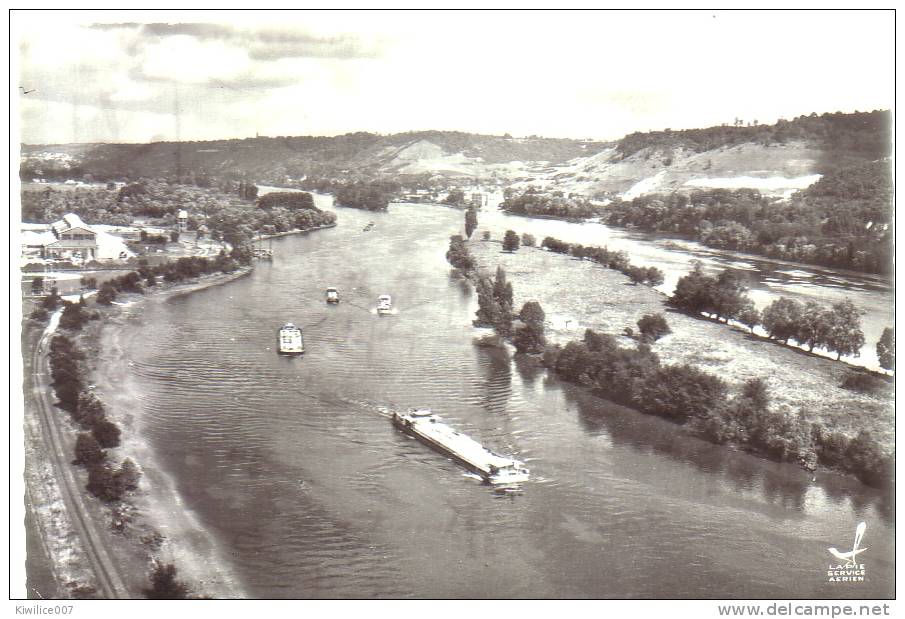 SAINT ETIENNE DU ROUVRAY ... EN AVION AU DESSUS DE ..  Les Bords De La Seine   7 Edition Lapie  Peniche Batellerie - Saint Etienne Du Rouvray