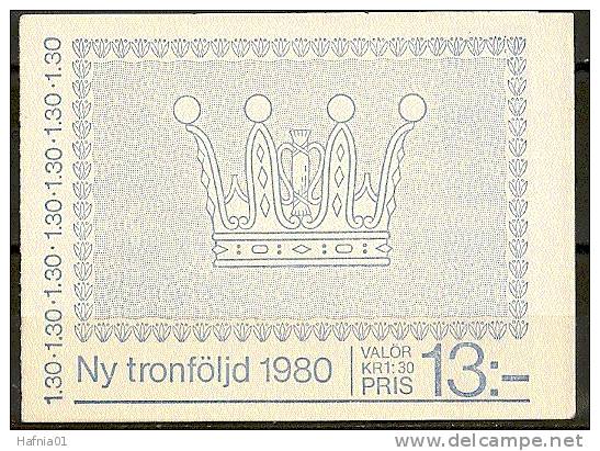 Czeslaw Slania. Sweden 1980. King Carl XVI Gustaf/Princess Victoria. Booklet.Michel 1101 D MH  MNH. - 1951-80