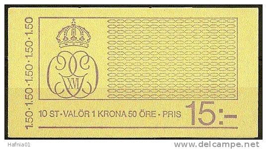 Czeslaw Slania. Sweden 1980. King Carl XVI Gustaf. Booklet. Michel  1113 D  MH   MNH. . - 1951-80