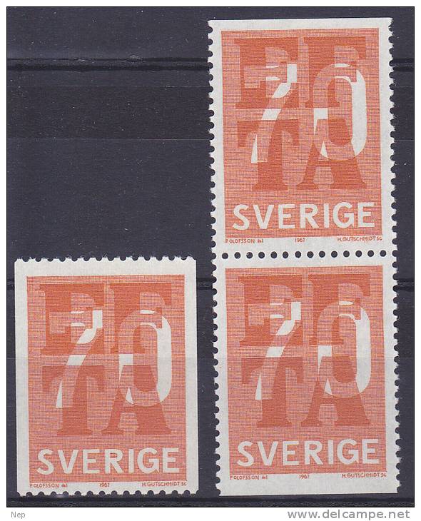 ZWEDEN - Michel - 1967 - Nr 573C+Do/Du - MNH** - Neufs