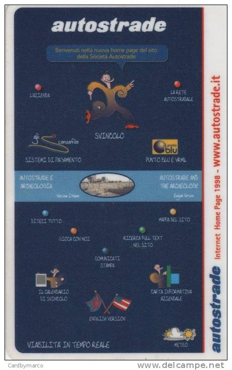 *ITALIA: VIACARD - AUTOSTRADE - INTERNET HOME PAGE 1998 (L. 50000)* - Usata - Altri & Non Classificati