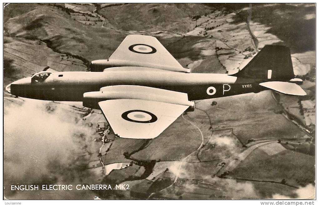 AVION  _ CPSM    _     English Electric Canberra MK 2 - 1946-....: Ere Moderne