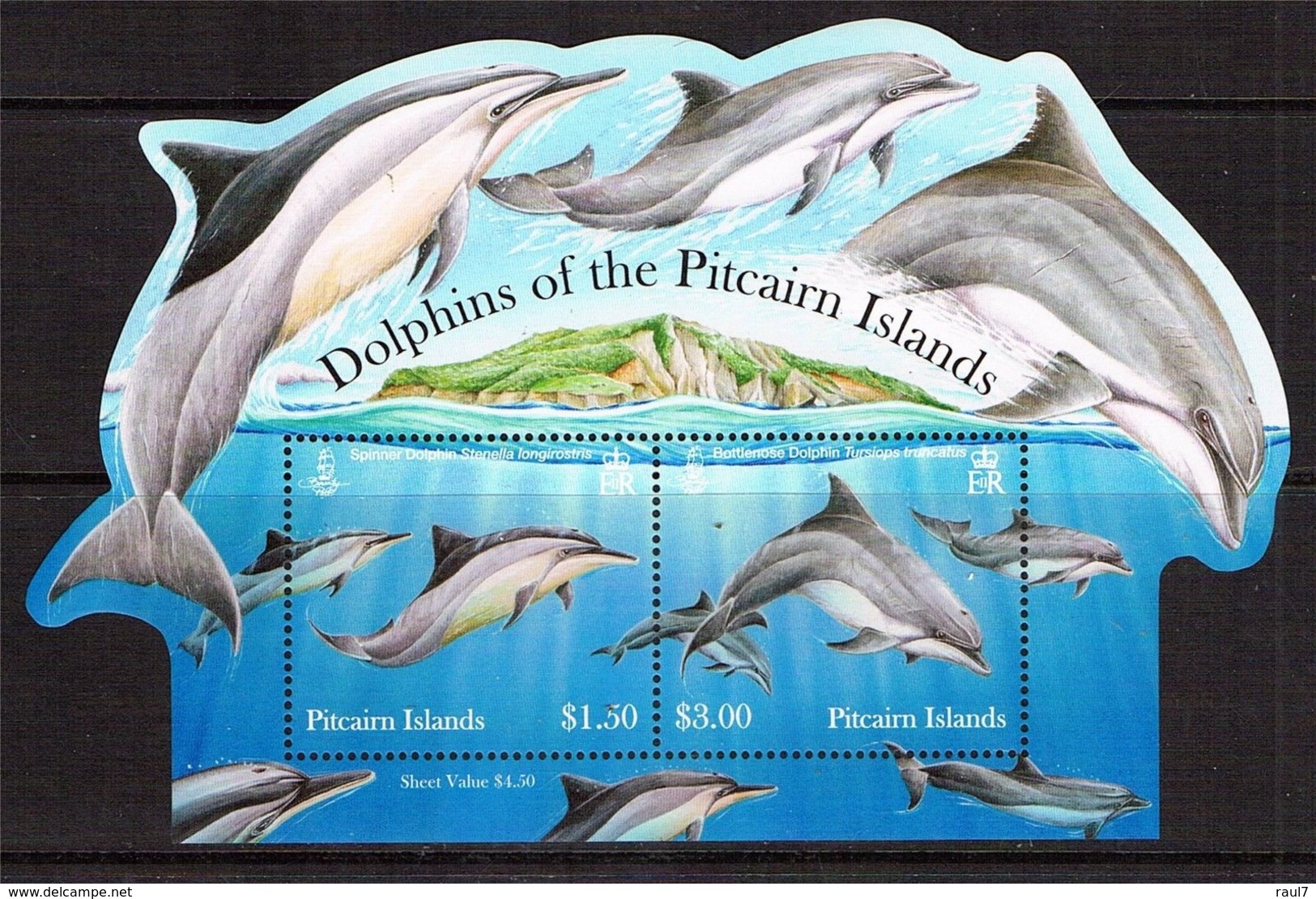 Pitcairn 2012 - Faune Marine, Dauphins De Pitcairn - BF Neuf // Mnh - Pitcairninsel