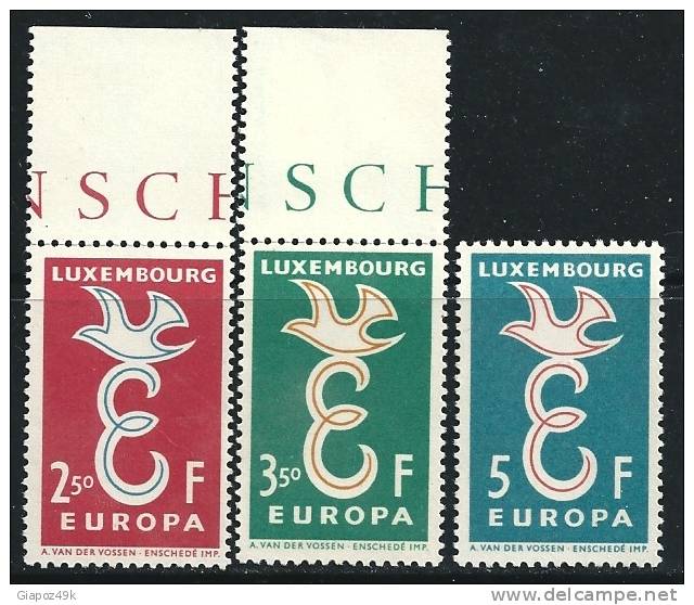 ● LUSSEMBURGO 1958 - EUROPA - N. 548 / 50 Nuovi **, Serie Completa - Cat. ? € - Lotto N. 161 - 1958