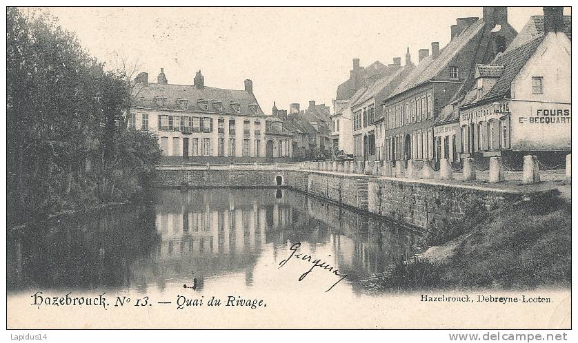 F F S 427/ C P A - HAZCHROUCK  - (59)    QUAI DU RIVAGE - Hazebrouck