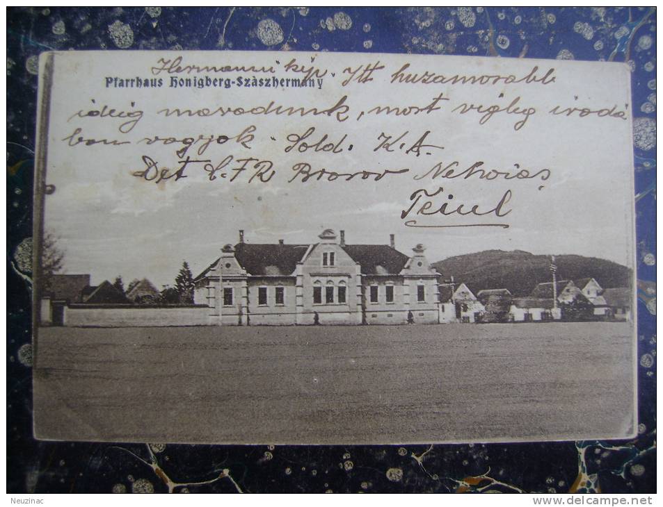 Pfarrhaus Fonigberg-Szaszhermany-1923          (1455) - Roumanie