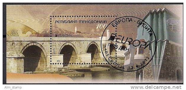 2012 MACEDONIA  Makdonien Mazedonien  Mi. Bl. 25 Used   Europa: Besuche - 2012