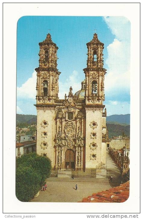 Cp, Mexique, Taxco, La Iglesia De Sta. Prisca, Estilo Churrigueresco - Mexico