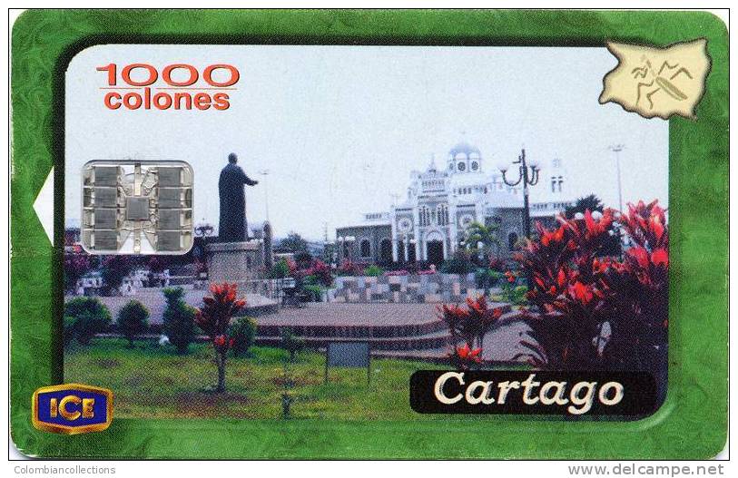 Lote TTE59, Costa Rica, Tarjeta Telefonica, Phone Card, Cartago, Used, Not Perfect Card - Costa Rica