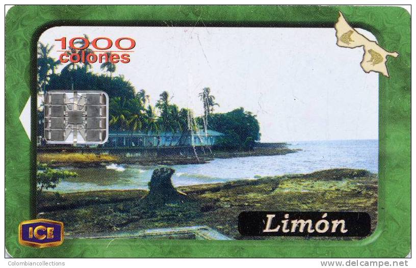 Lote TTE60, Costa Rica, Tarjeta Telefonica, Phone Card, Limon, Used, Not Perfect Card - Costa Rica