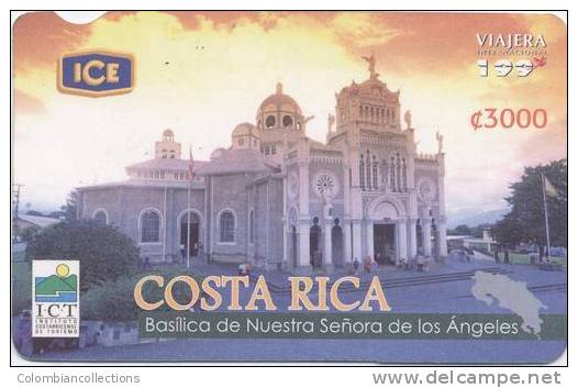 Lote TTE61, Costa Rica, Tarjeta Telefonica, Phone Card, Basilica, Used, Not Perfect Card - Costa Rica