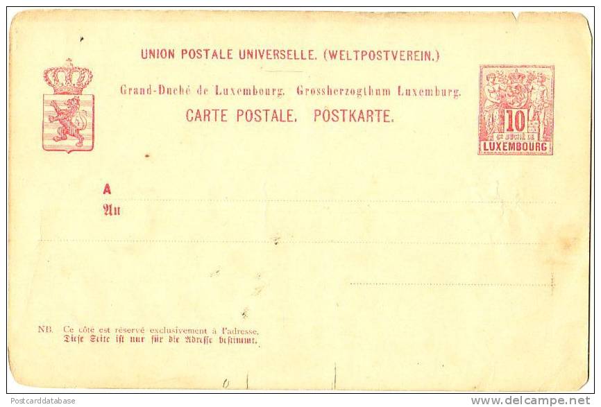 Unused Luxembourg Postal Stationery - Stamped Stationery