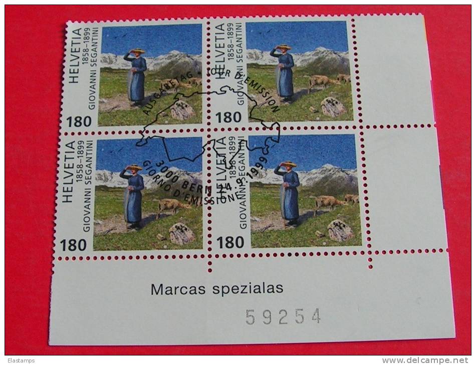 =Schweiz   4 Block*1 1999 - Blocks & Kleinbögen