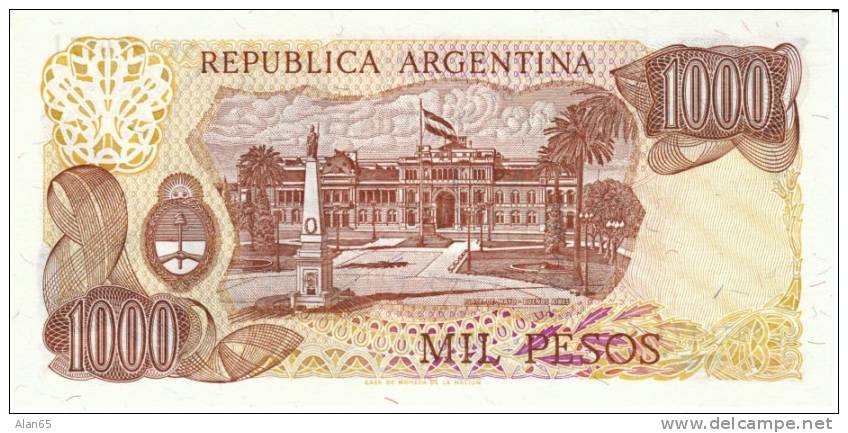 Argentina #304d 1000 Pesos Banknote Currency - Argentina