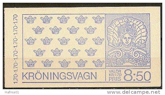 Czeslaw Slania. Sweden 1978. Coronation Carriage Booklet. Michel  1044 MH  MNH. - 1951-80