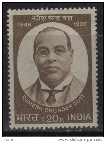 India MNH 1973, Romesh Chunder Dutt, Historian For History Field - Ungebraucht