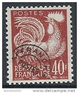 1954-59 FRANCIA PREANNULLATO 40 F MH * - FR178 - 1953-1960