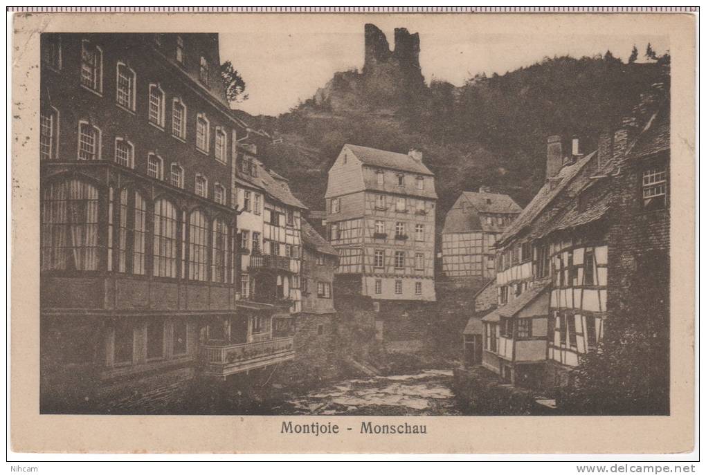 ALLEMAGNE - MONTJOIE - MONSCHAU - Voy. 1924 Pour La Belgique (état Voir ! ) - Monschau