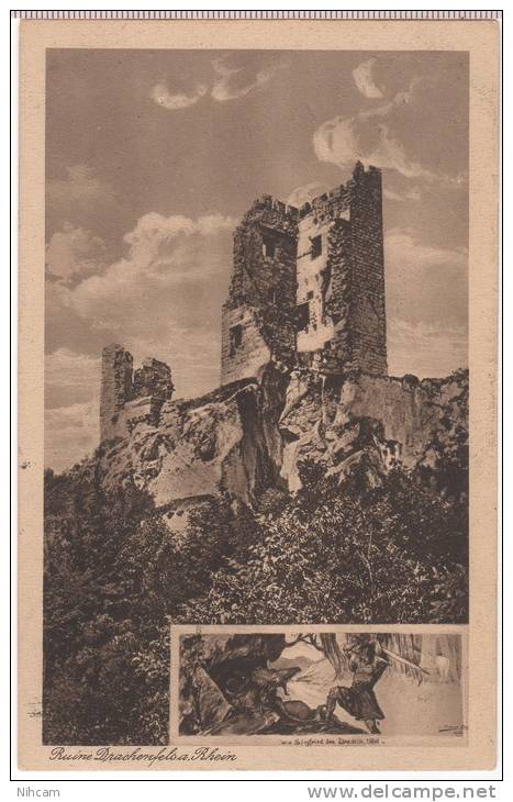 ALLEMAGNE - DRACHENFELS - Voy. 1927 Pour La Belgique  ( Scan Verso ) - Drachenfels