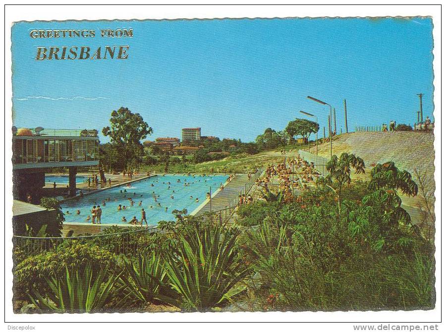 Z2644 Greetings From Bribane - Centenary Pool / Viaggiata 1973 - Brisbane